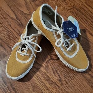 Toms Sunflower Heritage Canvas Sneakers with Cream Laces